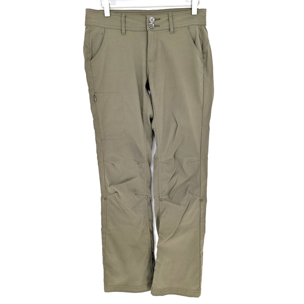 Prana Olive Green Hallie Low Rise Bootcut Utility‎ Tech Pants 4 Outdoor Gorpcore